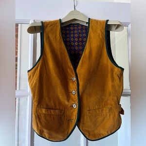 Reversible Camel Corduroy Vest Size 0-2